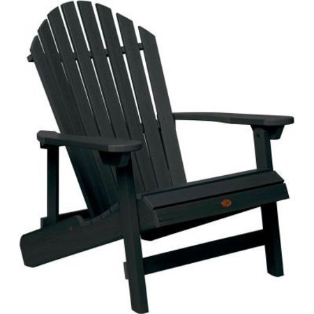HIGHWOOD USA highwood® Hamilton Folding Adirondack Chair, King Size - Black AD-KING1-BKE